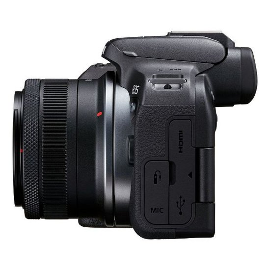 Digitalni fotoaparat CANON EOS R10 + RF-S 18-45mm STM, 24,2 Mp, 4K Ultra HD, črni