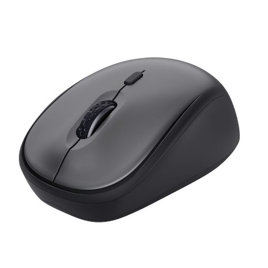Miška TRUST Yvi+ Silent Wireless Mouse, optična, 1600dpi, brezžična, USB, črna