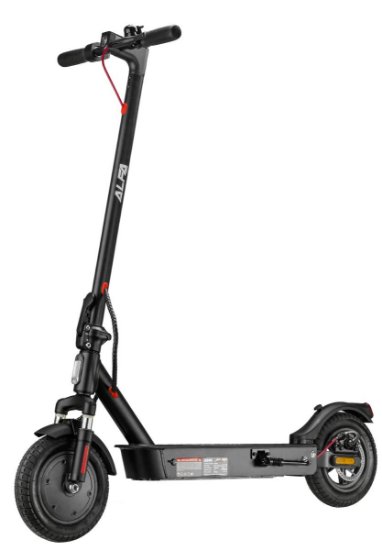 Električni skiro ALFA E-POWER AS40, autonomija do 40km, hitrost 25km/h, kolesa 10˝, črni