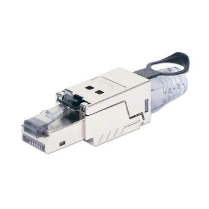UTP konektor INTELLINET CAT6, RJ45, modularni, oklopljen, brez potrebe po orodju, z obročem za lažje odstranjevanje – kos