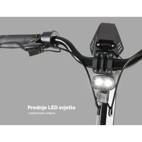 Električni skiro MS ENERGY Flare, autonomija do 60km, hitrost 25km/h, kolesa 10", črni