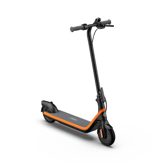 Električni skiro SEGWAY Ninebot KickScooter C2 E, autonomija do 11km, hitrost 16km/h, kolesa 7˝, crno-narančasti