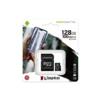 Pomnilniška kartica KINGSTON Canvas Select Plus Micro SDCS2/128GB, SDXC 128GB, Class 10 UHS-I + adapter