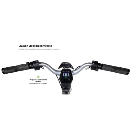 Električni skiro MS ENERGY Flare X, autonomija do 70km, hitrost 25km/h, kolesa 10", sivi