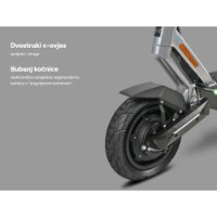 Električni skiro MS ENERGY Flare X, autonomija do 70km, hitrost 25km/h, kolesa 10", sivi