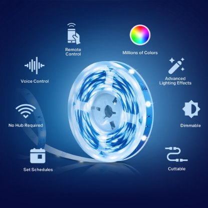 Pametni LED trak TP-LINK Tapo L900, RGB, daljinski, glasovno upravljanje, 5m