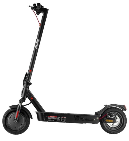 Električni skiro ALFA E-POWER AS40, autonomija do 40km, hitrost 25km/h, kolesa 10˝, črni