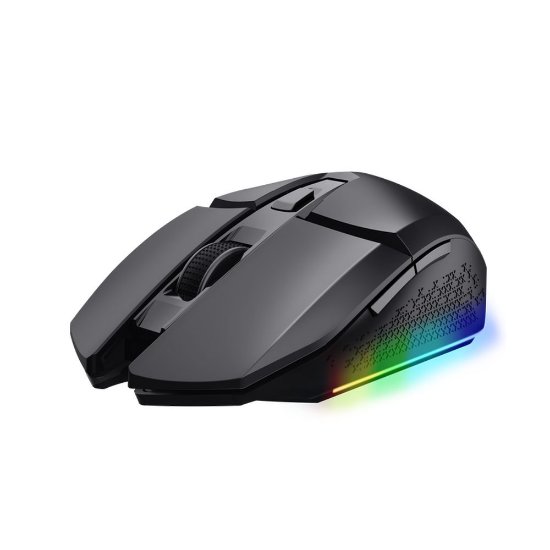 Miška TRUST GXT 110 Felox, RGB, optična, brezžična, 4800dpi, črna