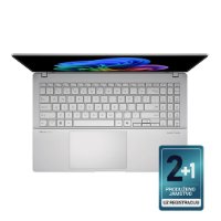 Prenosnik ASUS VivoBook S 15 OLED S5507QA-MA056W / Snapdragon X Elite X1E 78 100, 32GB, 1TB SSD, Qualcomm Adreno, 15.6" 2880x1620 120Hz OLED, Windows 11 Home, sivi