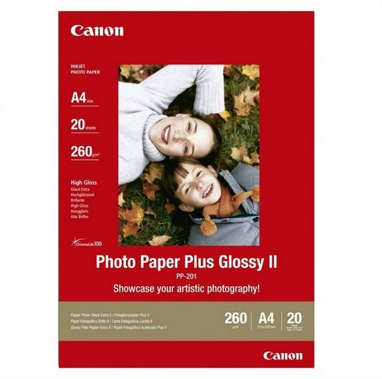 Foto papir CANON Plus PP201, A4, 260g, glossy, 20 listov
