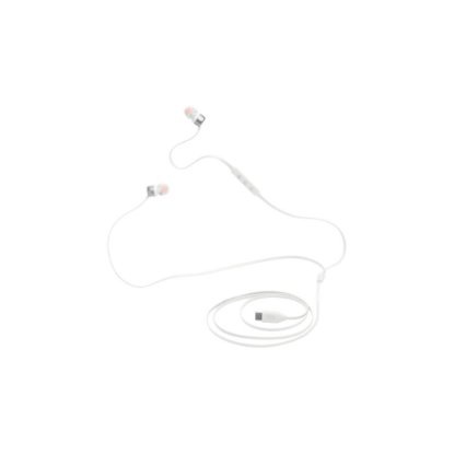 slušalke JBL Tune 310C, USB-C, in-ear, bele