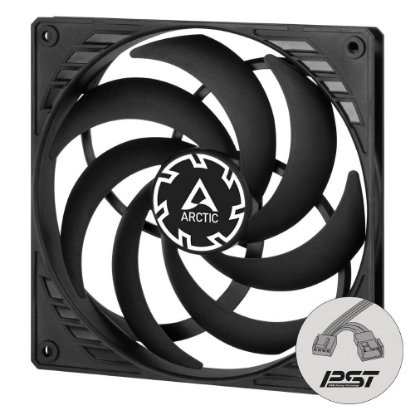 Ventilator ARCTIC P14 Slim PWM PST, 140mm, 1800 okr/min, črni