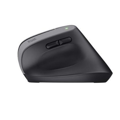 Miška TRUST Bayo+ Ergonomic Wireless, optična, brezžična, BT, 2400dpi, črna