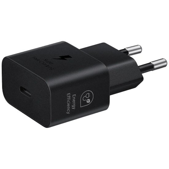 Polnilec SAMSUNG T2510, 25W, USB-C, brez kabela, črni