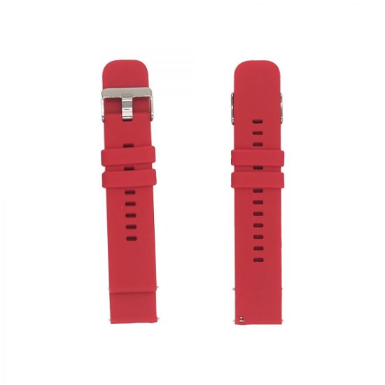 Pašček MEANIT za smartwatch, 22mm, rdeči