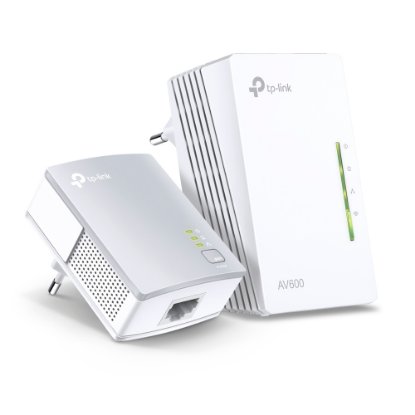 Powerline adapter TP-LINK TL-WPA4220KIT, mreža prek obstoječe električne napeljave, 300Mb WiFi dostopna točka, 2xLAN