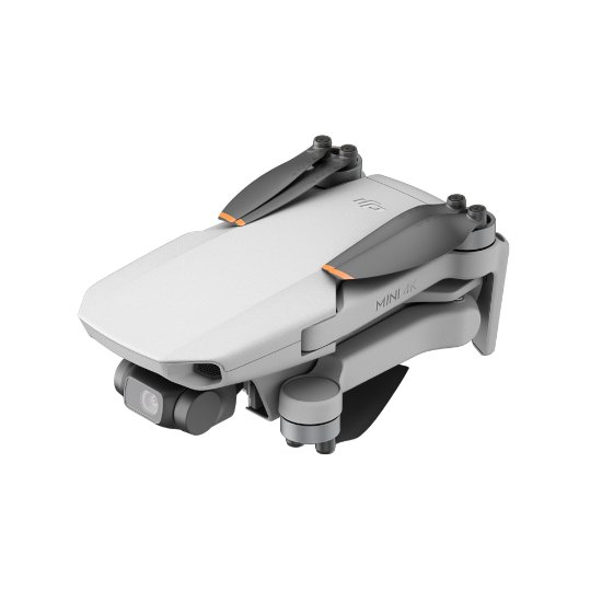 Dron DJI Mini 4K, 4K kamera, 3-axis gimbal, vreme leta do 31min, upravljanje daljinskim upravljačem, sivi