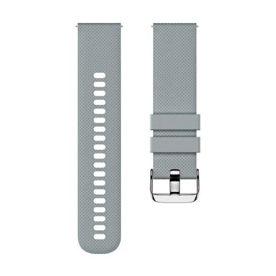 Pašček BELINE Grid Texture Silicone 20mm, sivi