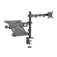 Stalak za monitor in prenosnik SBOX LCD-LM01-2, stolni, do 32", za 1 monitor, črn