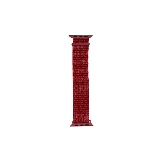 Pašček BELINE Nylon za Apple Watch 42/44/45/49mm, rdeči