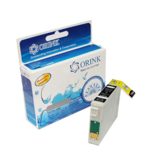 Kartuša ORINK za EPSON T0711, crna, za Stylus BX300F/BX310FN/BX600FW/OFFICE B40W D78/D92/D120/DX4000/DX4400/DX4450/DX5050/DX6000/DX6050/DX7000F/DX7400/DX7450/DX8400/DX8450 S20/S21/SX100/SX105/SX111