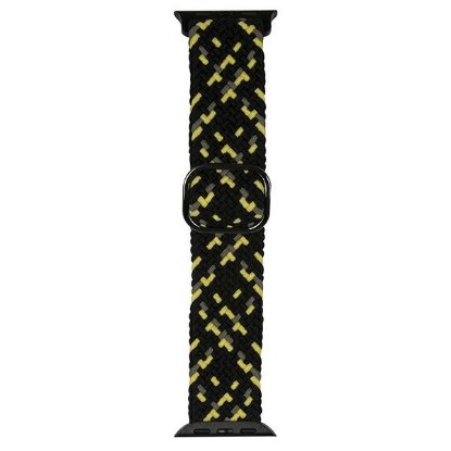 Pašček BELINE Textile za Apple Watch 38/40/41mm, črno-rumeni