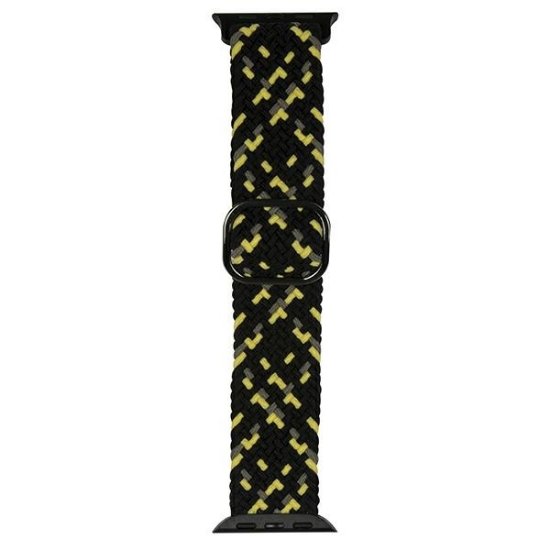 Pašček BELINE Textile za Apple Watch 38/40/41mm, črno-rumeni