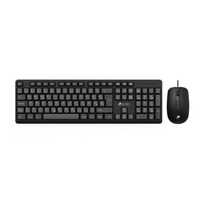 Tipkovnica + miška OCTIO KM101U, črni, USB
