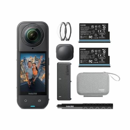 Športna digitalna kamera INSTA360 X5, 8K, črna, Essential Bundle