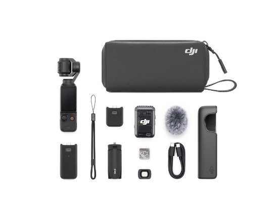 Gimbal stabilizator/kamera DJI Osmo Pocket 3 Creator Combo, 4K 120FPS, 3-osni stabilizator, črne barve