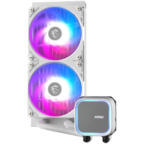 Vodno hlajenje MSI MAG CoreLiquid A13 240 WHITE, RGB, za Intel i AMD