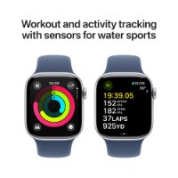 Pametna ura APPLE Watch S10 GPS, 42mm Silver Alu Case with Denim Sport Band - M/L