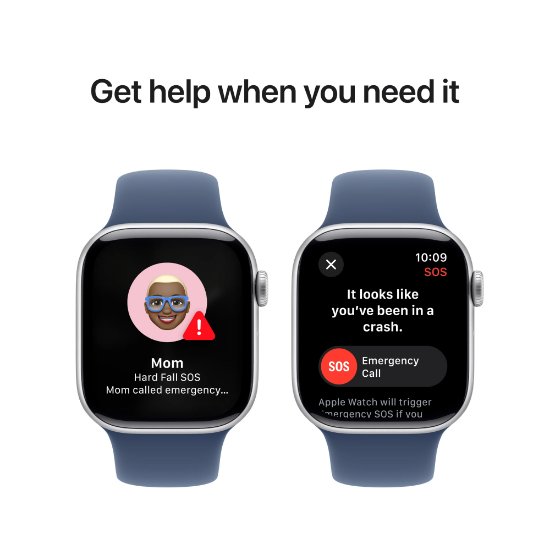 Pametna ura APPLE Watch S10 GPS, 42mm Silver Alu Case with Denim Sport Band - M/L