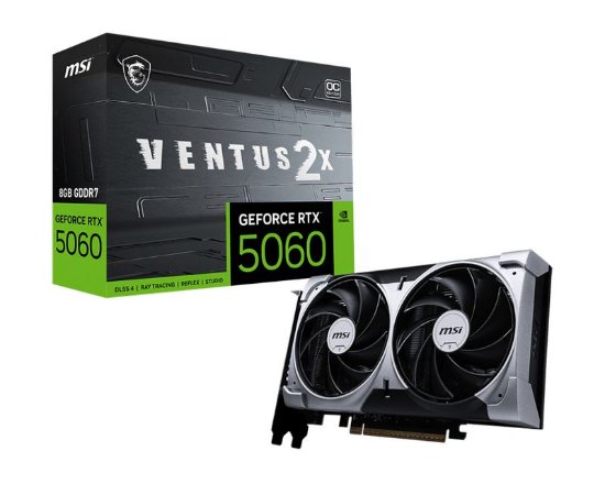 Grafična kartica MSI GeForce RTX 5060 Ventus 2X OC, 8GB GDDR7