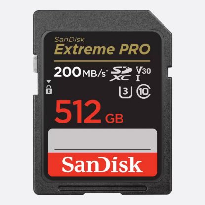 Pomnilniška kartica SANDISK, SDXC Extreme Pro, 512GB, SDSDXXD-512G-GN4IN, Class 10 UHS-I, U3, V30