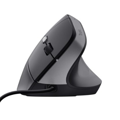Miška TRUST Bayo II Ergonomic, optična, 2400dpi, črna