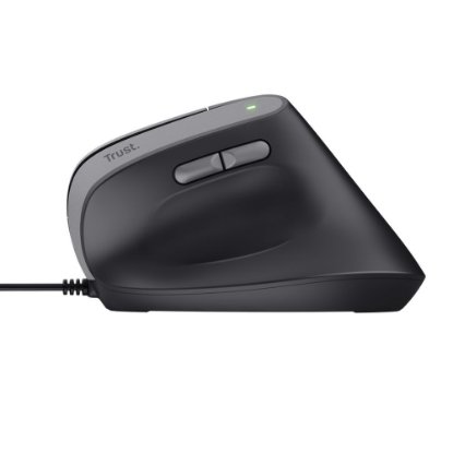 Miška TRUST Bayo II Ergonomic, optična, 2400dpi, črna