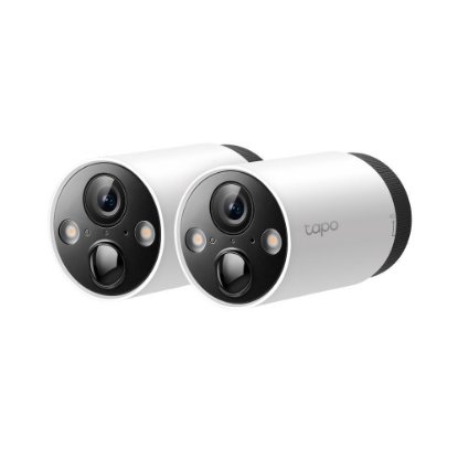 Mrežna nadzorna kamera TP-LINK Tapo C420S2, 2K, baterijska, zunanja, WiFi, senzor pokreta, noćno snemanje, 2 komada + hub