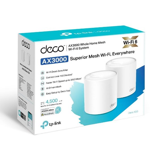 Ojačevalnik signala TP-LINK Deco X50-2, AX3000, 2-pack