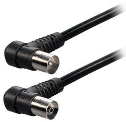 Antenski kabel TRANSMEDIA RF-RF, kotni, 1.5m, črni
