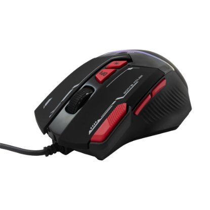 Miška BARACUDA BGM-041 Manta, RGB, optična, 12800dpi, črna