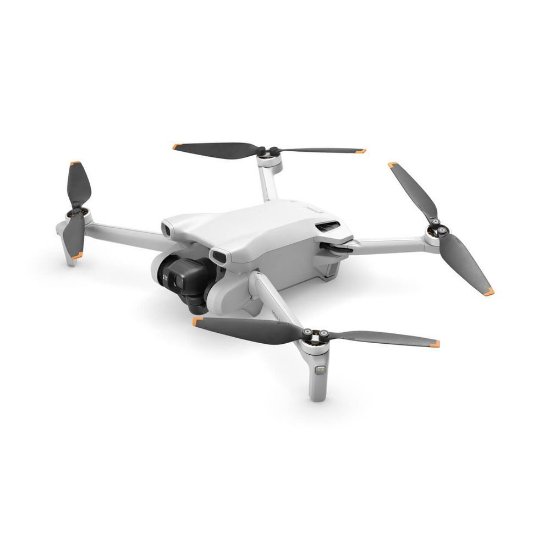 Dron DJI Mini 3, 4K kamera, 3-osni gimbal, čas leta do 38 min, daljinski upravljalnik, bel