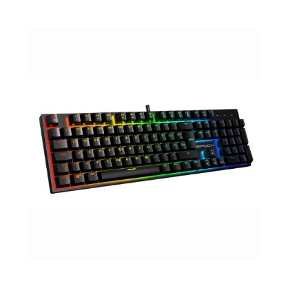 Tipkovnica EPOCH Rhea, RGB, mehanička, crveni switch, UK/SLO/HR layout, črna, USB