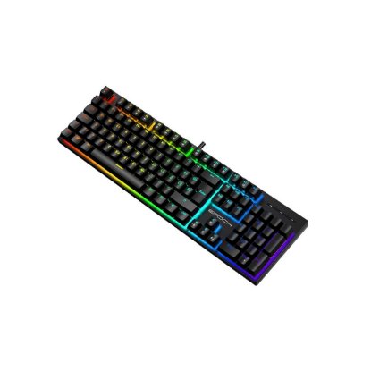 Tipkovnica EPOCH Rhea, RGB, mehanička, crveni switch, UK/SLO/HR layout, črna, USB
