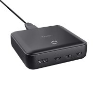 Polnilec za prenosni računalnik TRUST Maxo 4-Port, 100W, črni