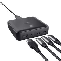 Polnilec za prenosni računalnik TRUST Maxo 4-Port, 100W, črni