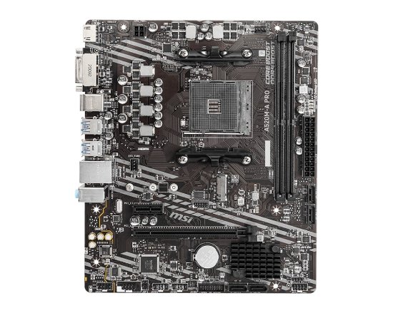 Matična plošća MSI A520M-A PRO, AMD A520, DDR4, mATX, s. AM4