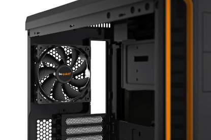 Ohišje BE QUIET Pure Base 600, ATX, s steklenim oknom, črno-oranžno, brez napajanja