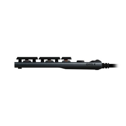 Tipkovnica LOGITECH Gaming G915 X Linear, RGB, mehanička, US Layout, USB, črna