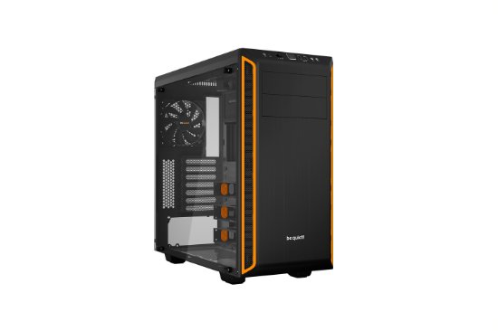 Ohišje BE QUIET Pure Base 600, ATX, s steklenim oknom, črno-oranžno, brez napajanja